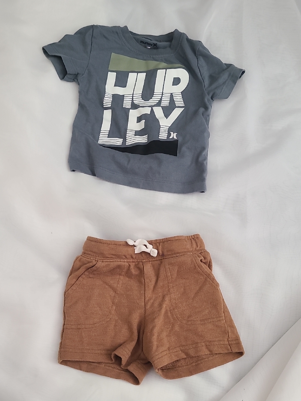 Hurley Tan Knit Drawstring Kids Shorts